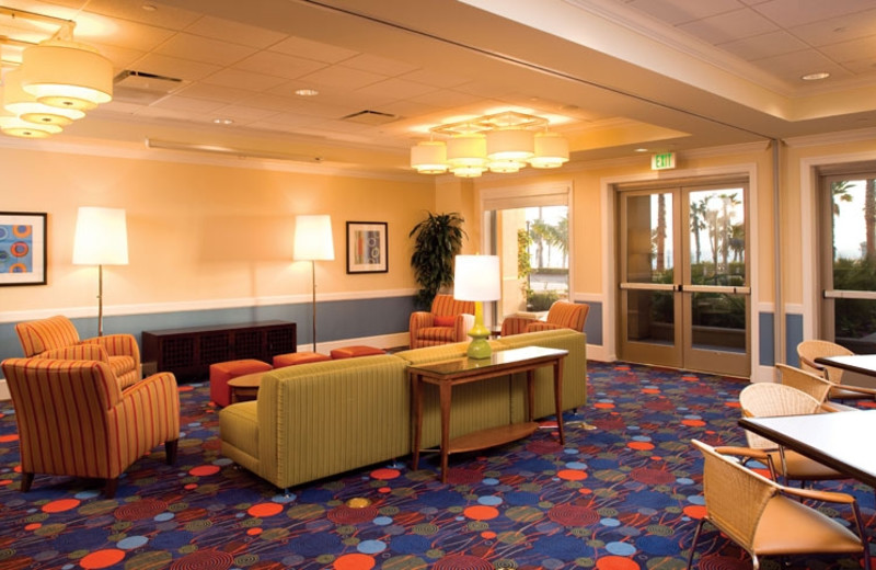 Lobby view at Wyndham Oceanside Pier Resort.