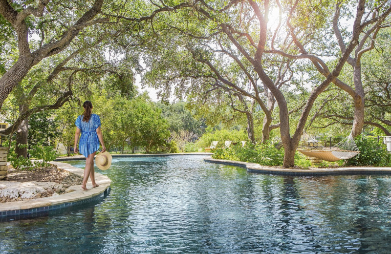 Outdoor pool at Hyatt Regency Hill Country Resort and Spa.