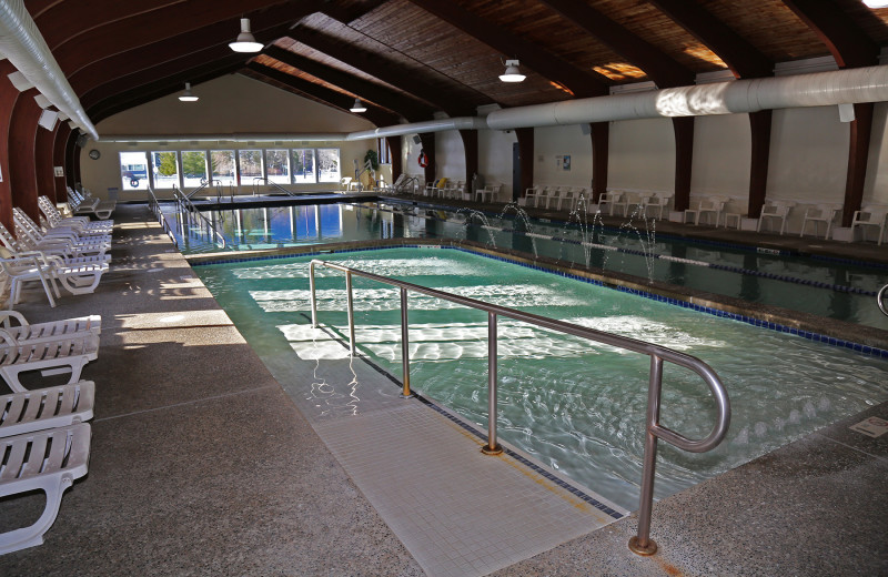 Indoor pool at Black Bear Lodge.