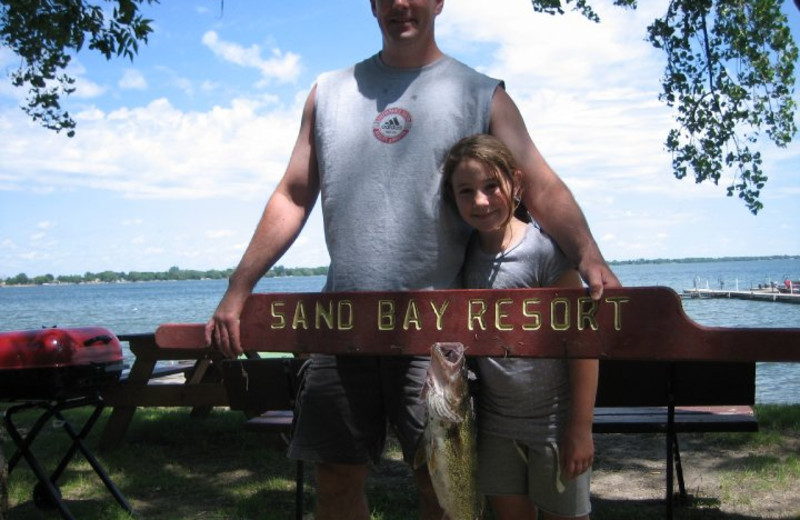 Fishing at Sand Bay Resort.