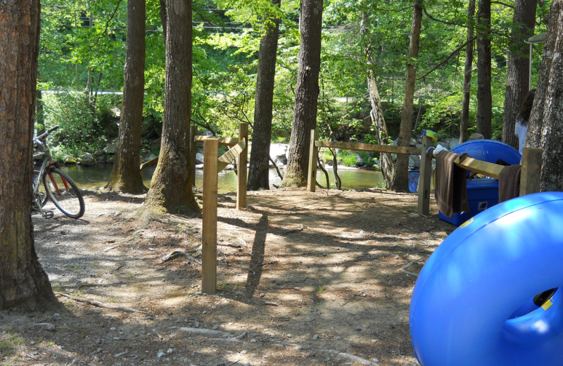 River tubing at Yogi Bear's Jellystone Resort Cherokee.