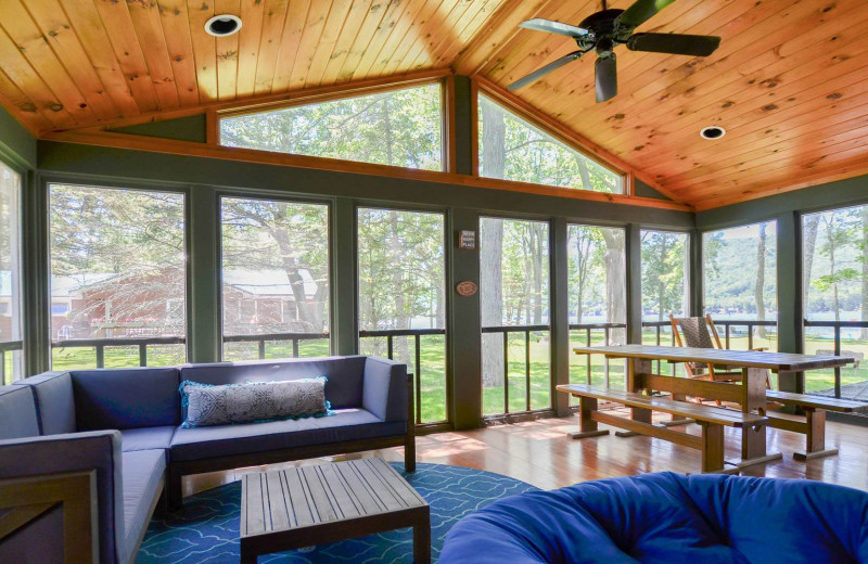 Rental living room at Finger Lakes Premiere Properties.