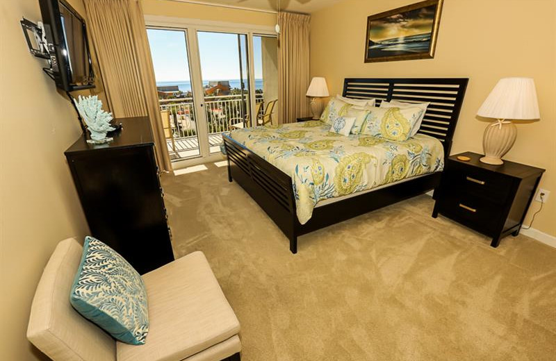 Rental bedroom at Sterling Shores.