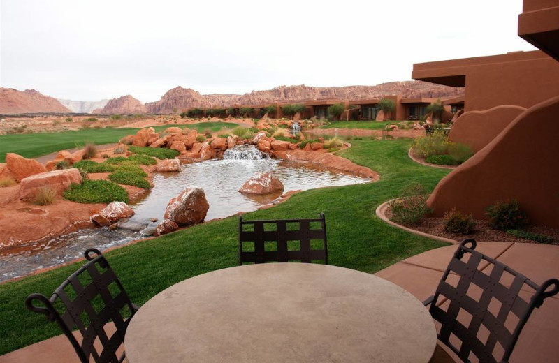 Private patio at The Inn at Entrada.