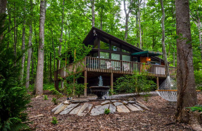 Cabin exterior at Asheville Cabins of Willow Winds.