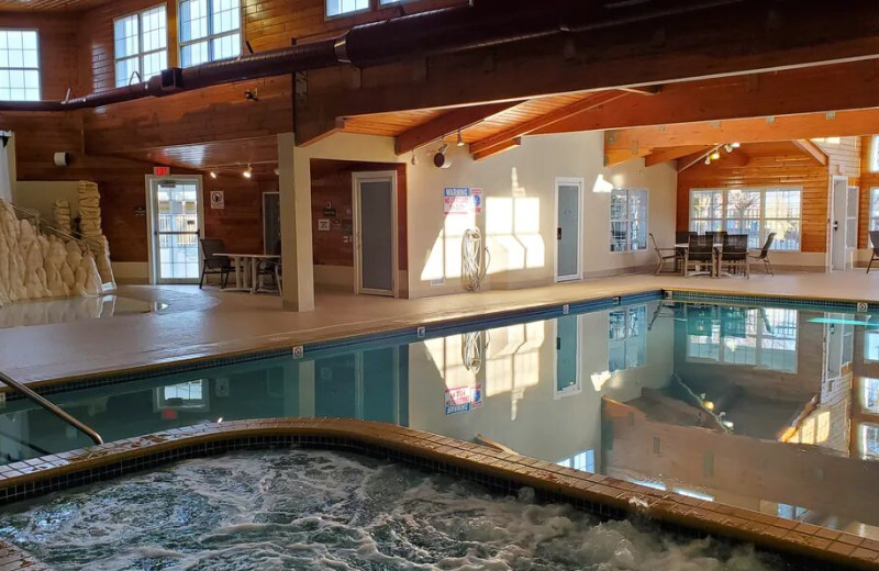 Indoor pool at Bridgeport Waterfront Resort.