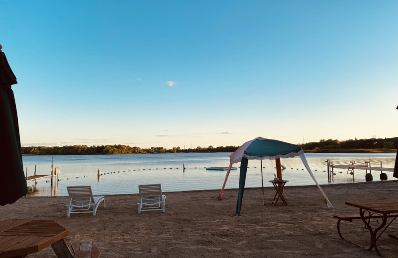 Beach at Swan Lake Resort.