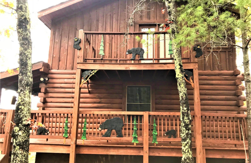 Cabin exterior at Little Valley Mountain Resort.