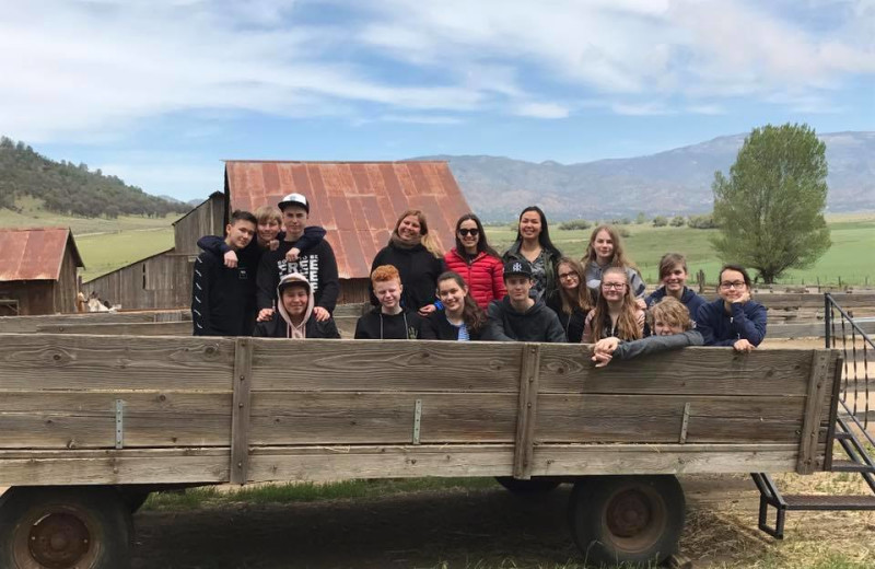 Tractor ride at Rankin Ranch.