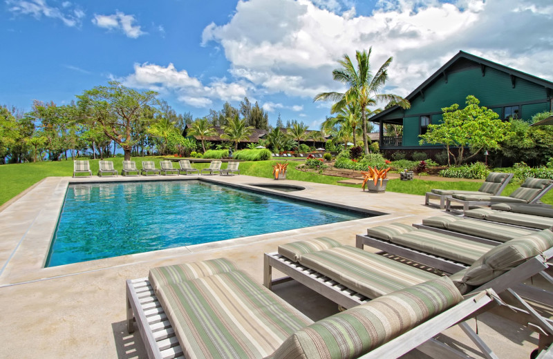 Outdoor pool at Lumeria Maui.