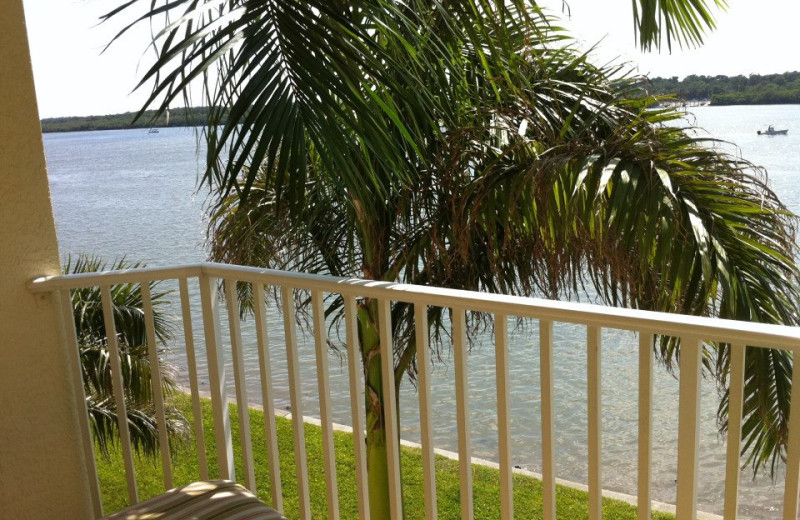 Balcony view at Boca Ciega Resort.