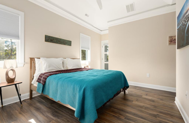 Rental bedroom at Jersey Cape Realty.