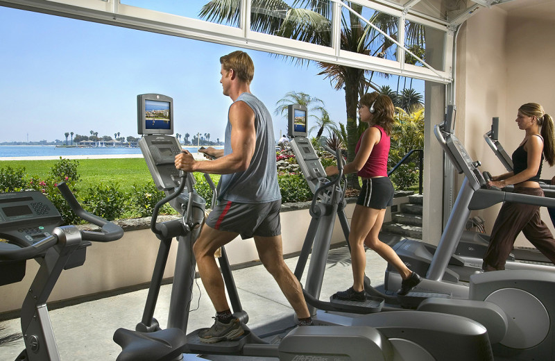 Fitness center at Catamaran Resort Hotel and Spa.