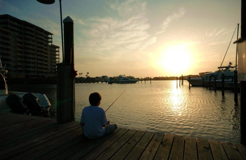 Fishing at Sandpiper Cove.