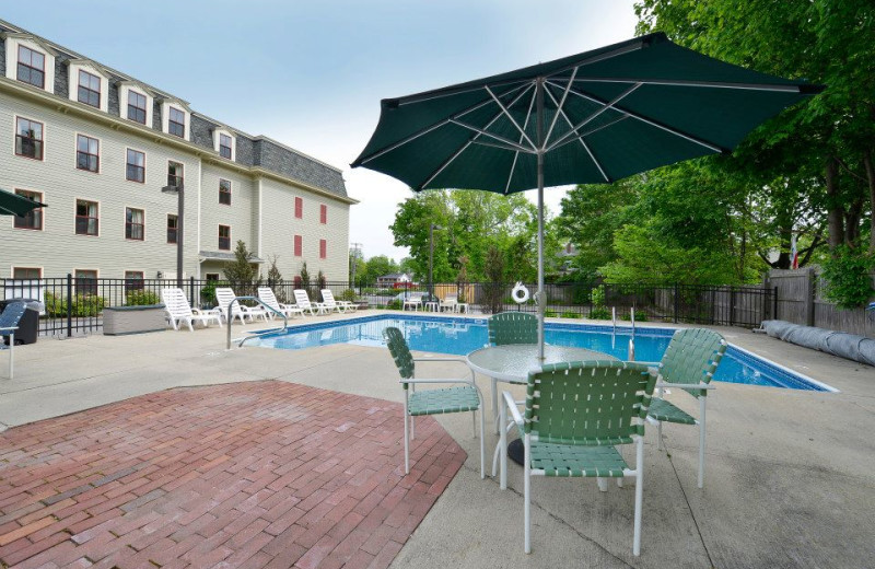 Outdoor pool at Bar Harbor Grand Hotel.
