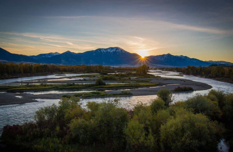 Scenic view at Teton Valley Lodge.