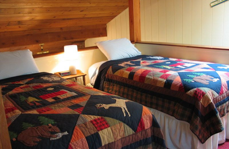 Guest bedroom at Chateau LeVeaux.