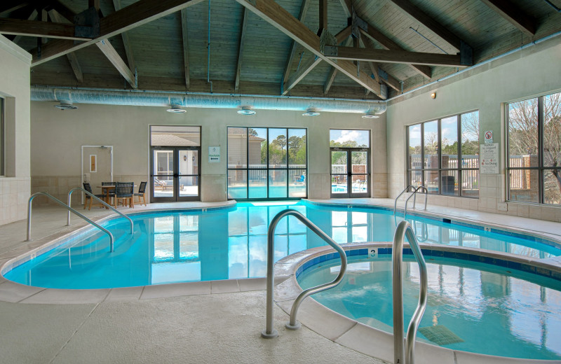 Indoor pool at Cypress Bend Resort.