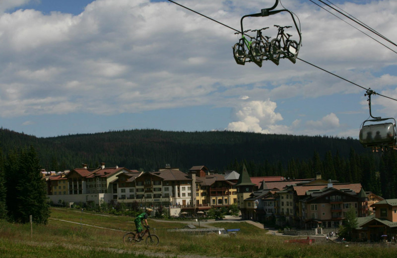 Biking at Cahilty Lodge.