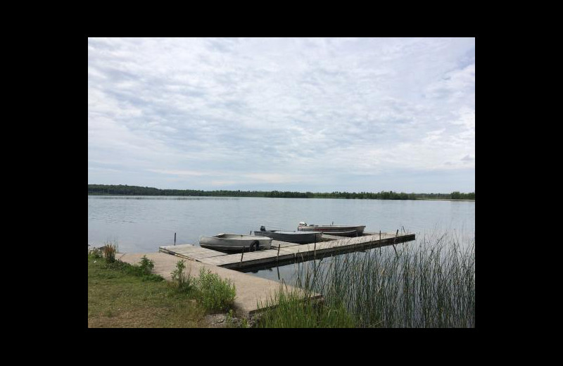 Dock at Evergreen Resort.