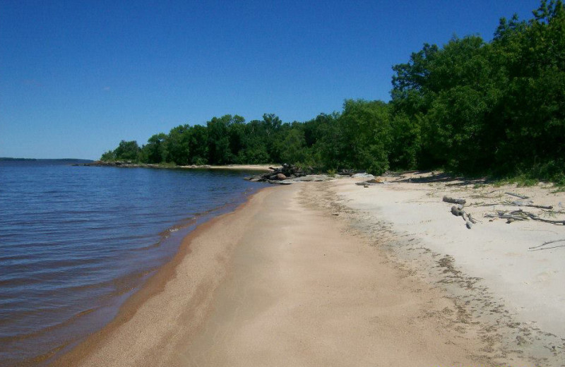 Beach at Harris Hill Resort.