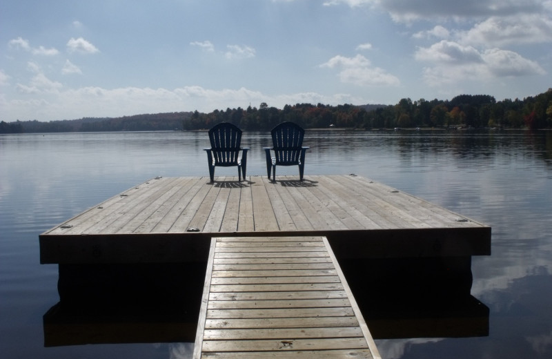 Dock at Parkway Cottage Resort & Trading Post.