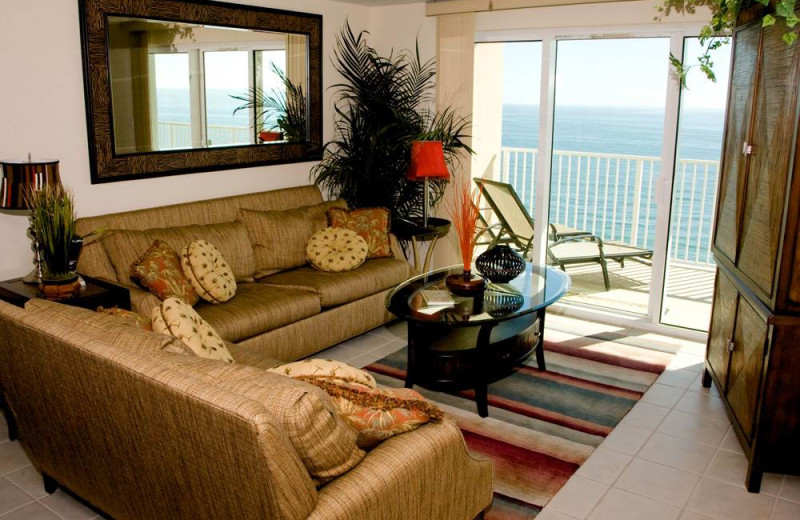 Rental living room at Gulf Shores Rentals.