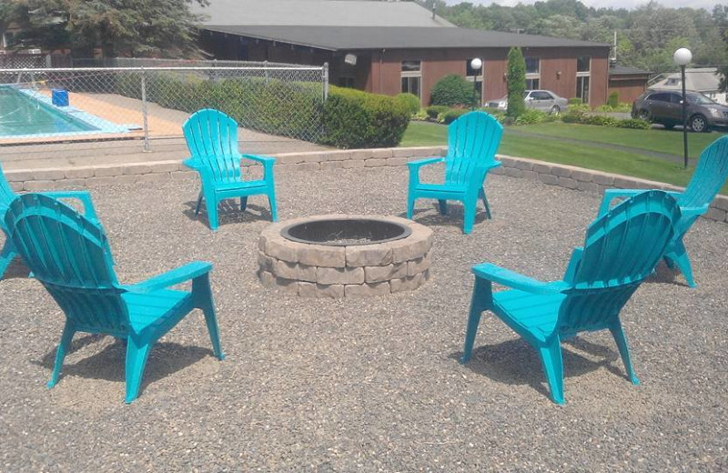 Patio at Acra Manor Resort.