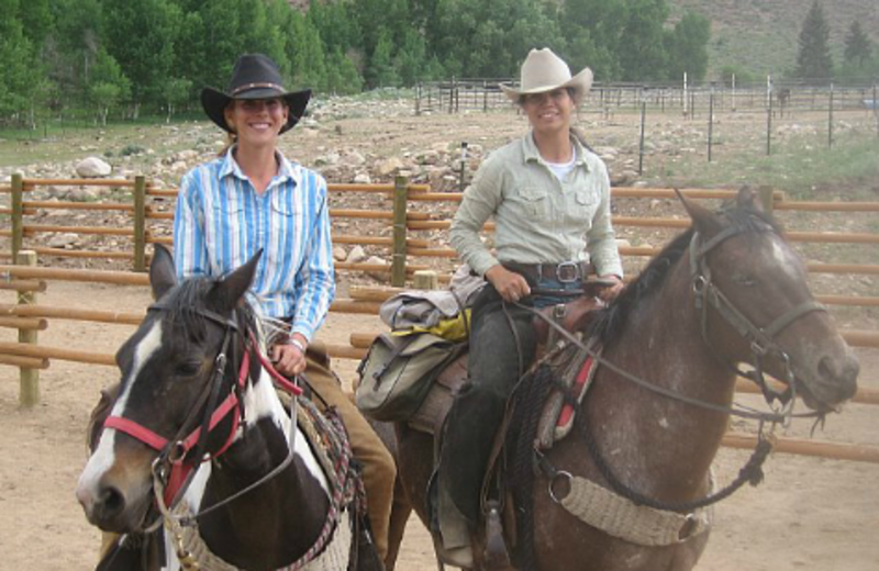 Horseback riding at Harmels Ranch Resort.