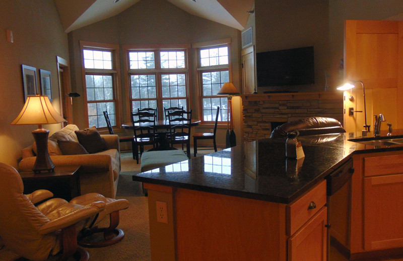 Guest kitchen at Northernaire Resort.