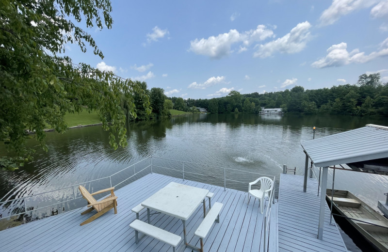 Rental lake view at 1st Choice Cabin Rentals.