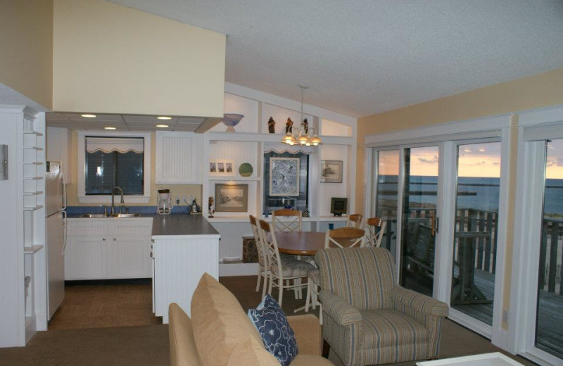 Beach view condo at Harbor Lights Resort.