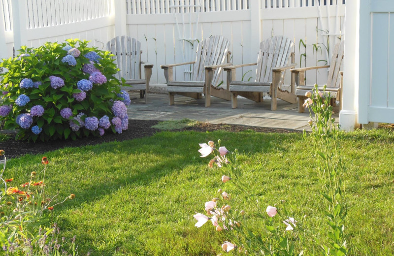 Patio at Cod Cove Inn.