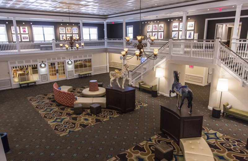 Lobby at Cedar Point Resort.