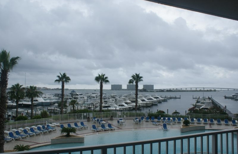 Balcony view at Gulf Beach Rentals.