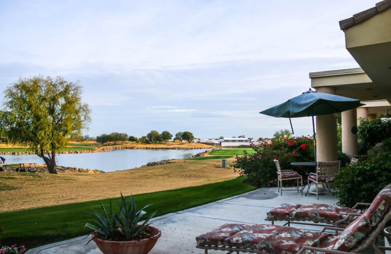 Rental patio at Country Club and Resort Rentals.