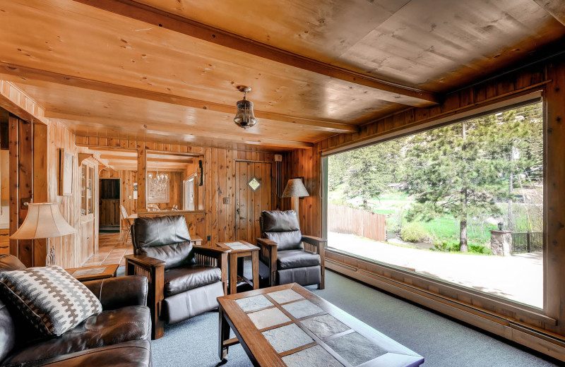 House living room at Colorado Bear Creek Cabins.