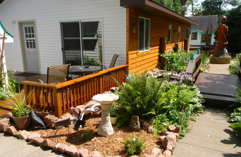 Cabin exterior at Shorewood Resort.