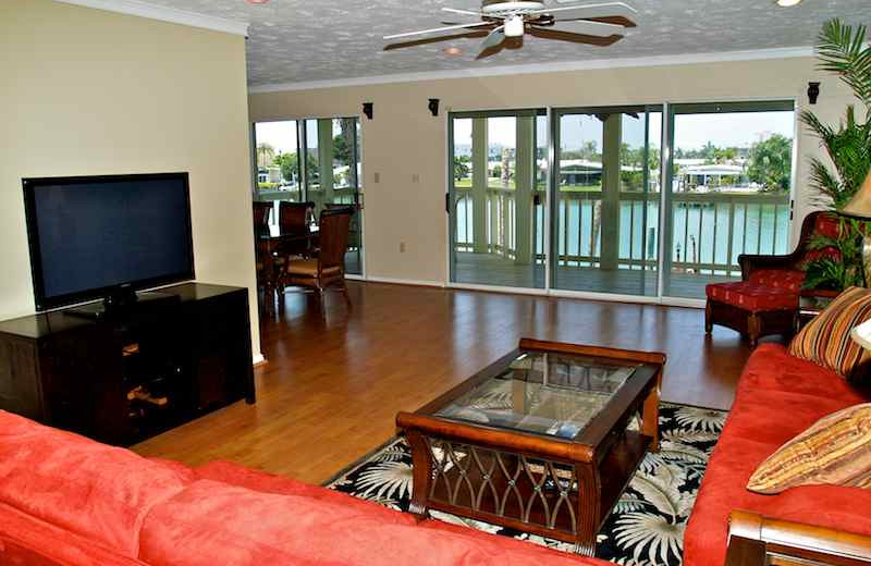 Vacation rental living room at Resort Rentals.