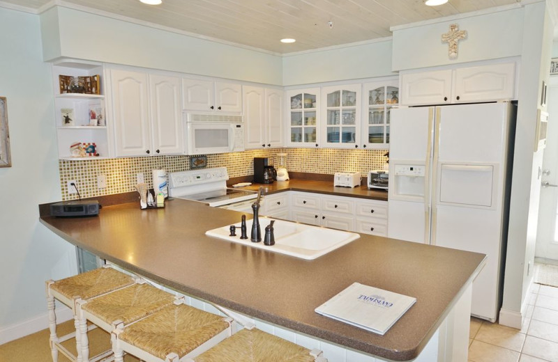 Rental kitchen at Palm Island Resort.