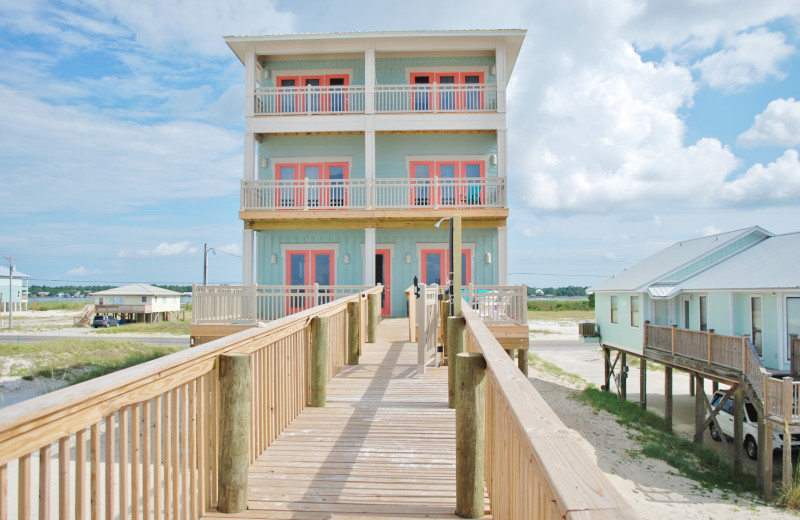 Rental exterior at Gulf Shores Vacation Rentals.