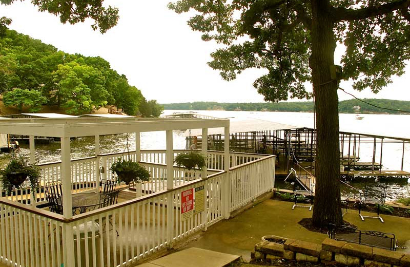 Patio view at Sunset Inn Resort.