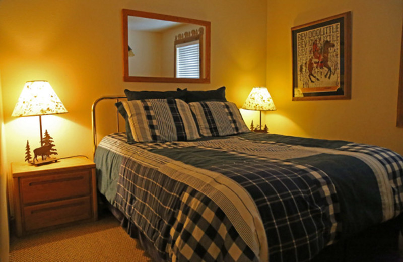 Rental bedroom at Range View Rentals.