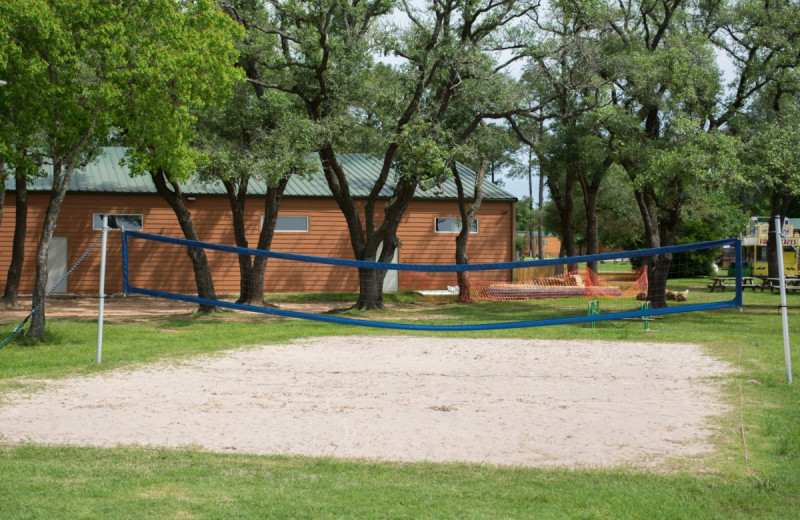 Volley ball court at Lone Star Jellystone.