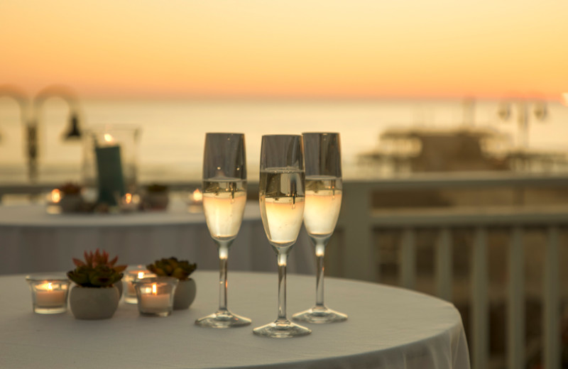 Patio at Inn at the Pier.