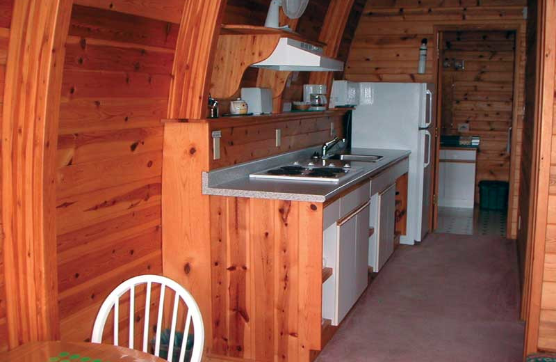 Kitchen at Oyster Bay Resorts.