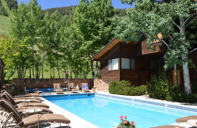 Rental outdoor pool at Frias Properties of Aspen - Mountain Queen #5.