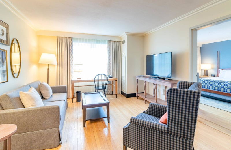 Guest room at Williamsburg Lodge.