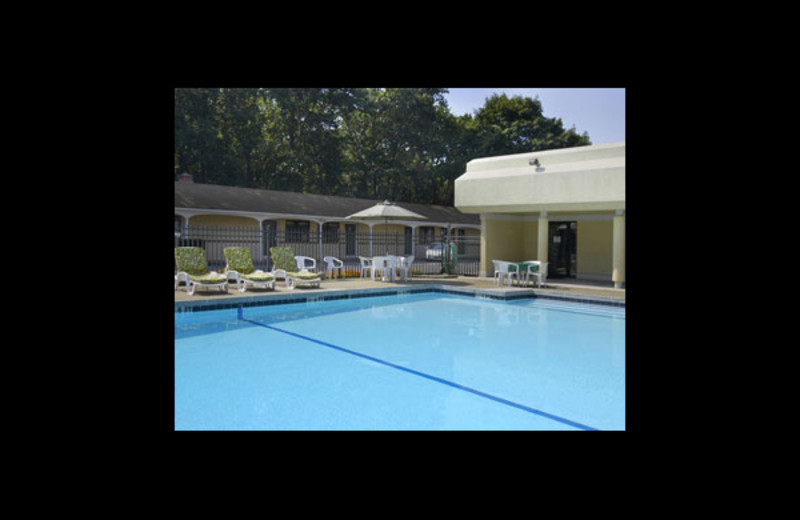 Outdoor pool at Travelodge Wall Spring Lake Belmar.