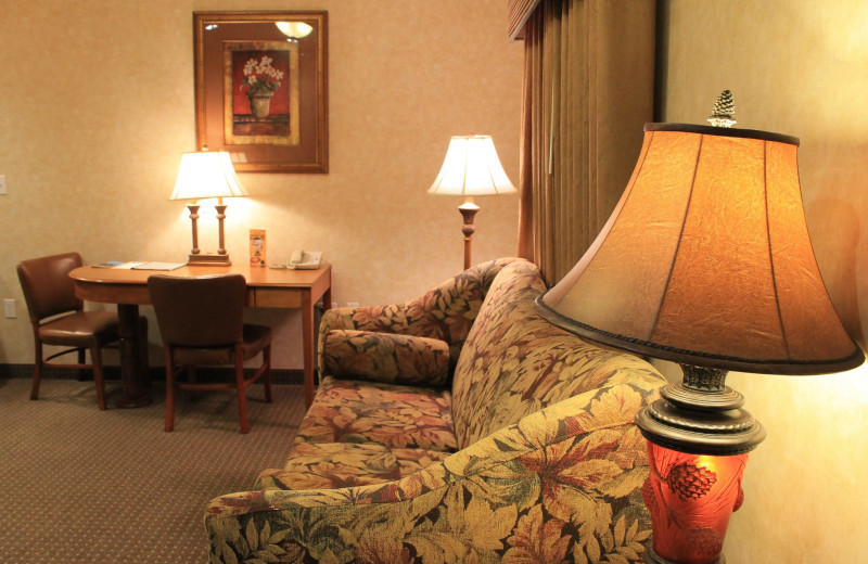 Guest room at Rushmore Express Inn & Family Suites.